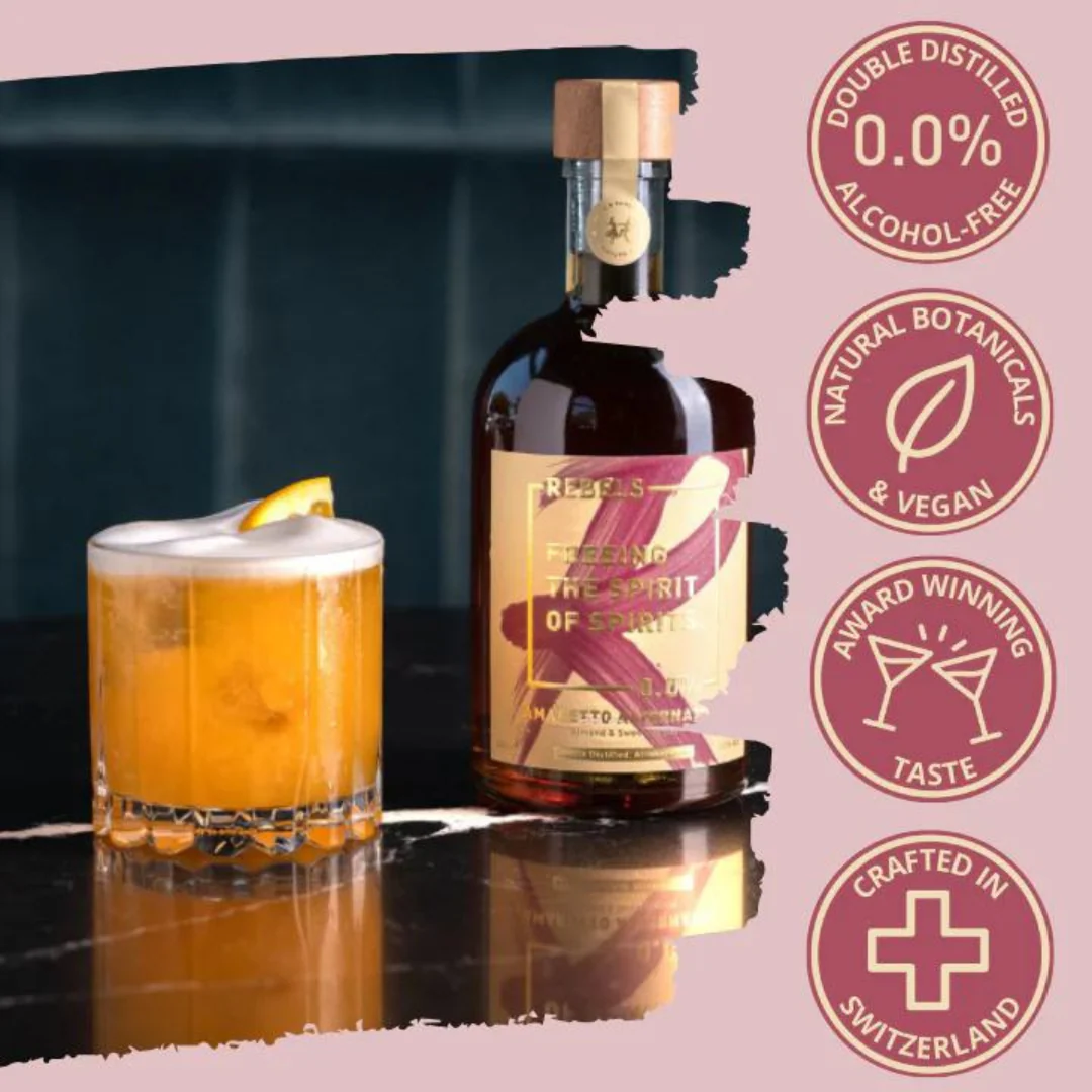 Non-Alcoholic Amaretto - Rebels 0.0% - JOMO Club - Image 3
